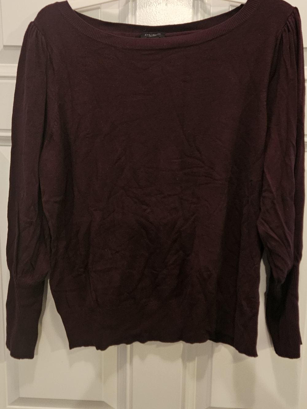 Ann Taylor Men's Deep Burgundy Crewneck Sweater